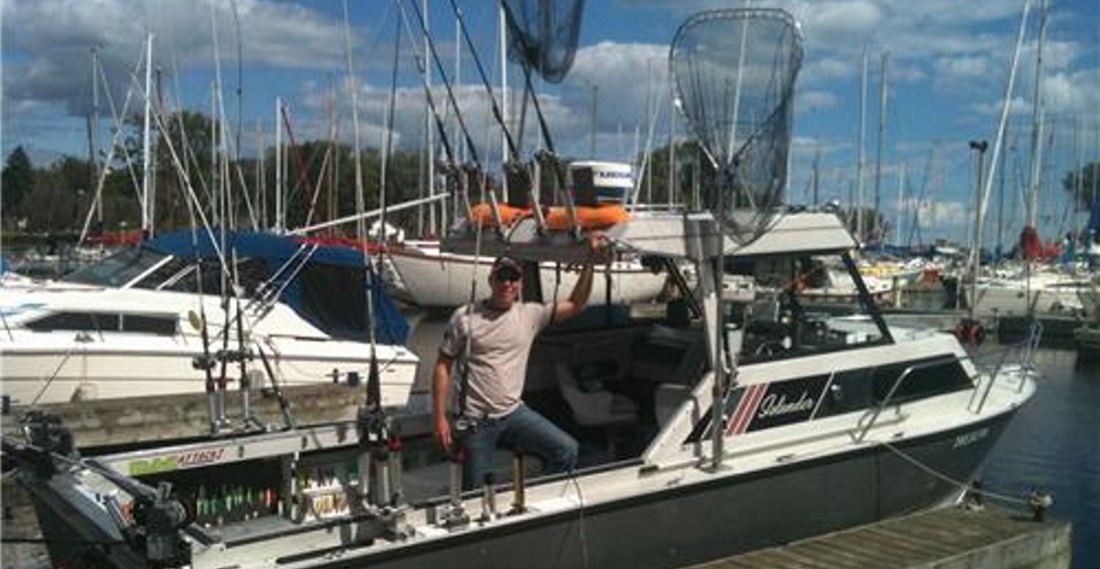 American shad fishing on Sylvainfishon boat